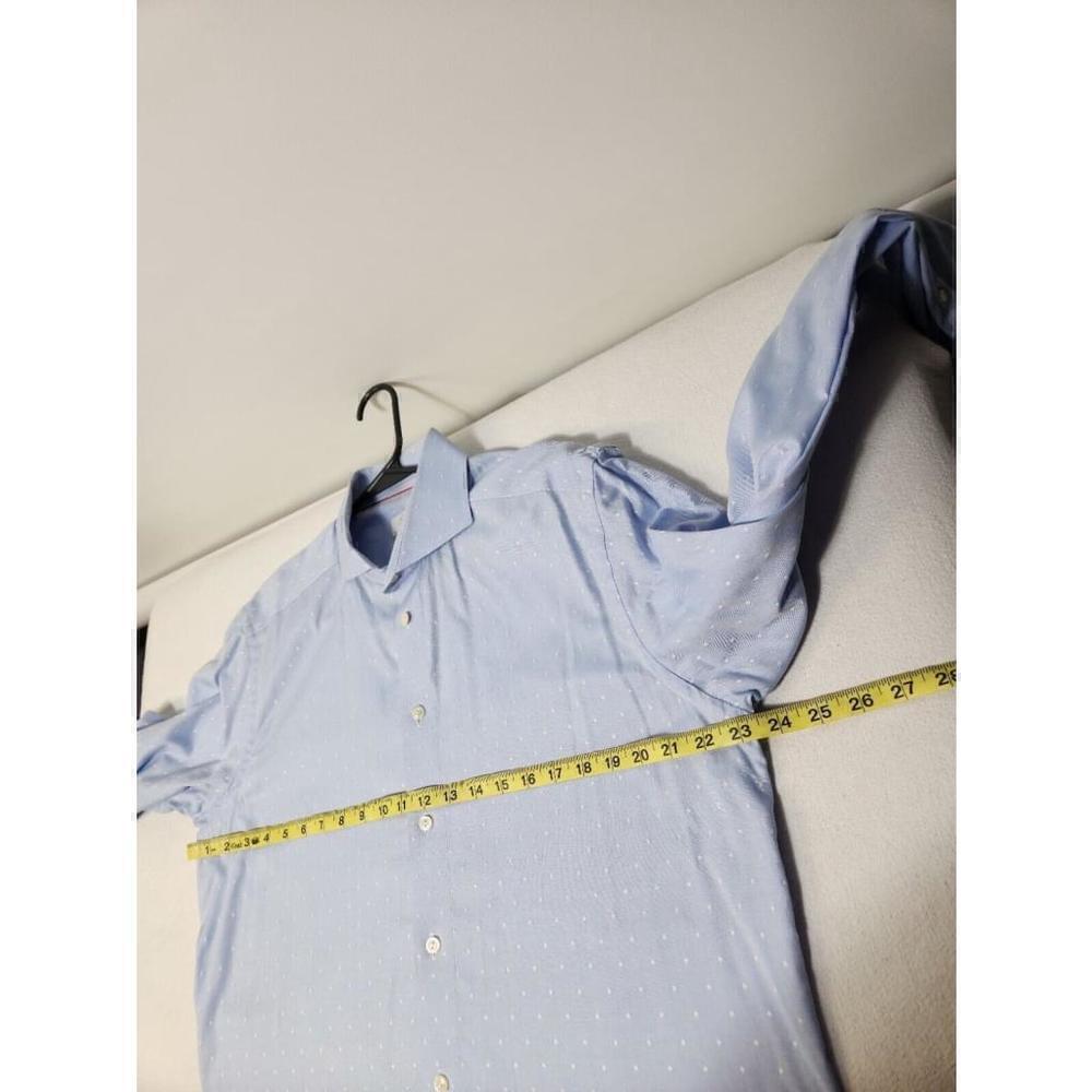 ETON BLUE COTTON MEN'S Luxury DRESS SHIRT-SIZE 43/17 - Picture 3 of 9